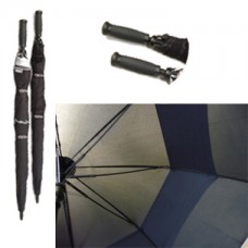 9502R "SAN DIEGO" UMBRELLA.  DOUBLE CANOPY STRUCTURE TO VENTILATE FREE WIND/BLACK