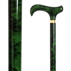 30116 HAND- PAINTED MARBLE STICK/ SEA GREEN